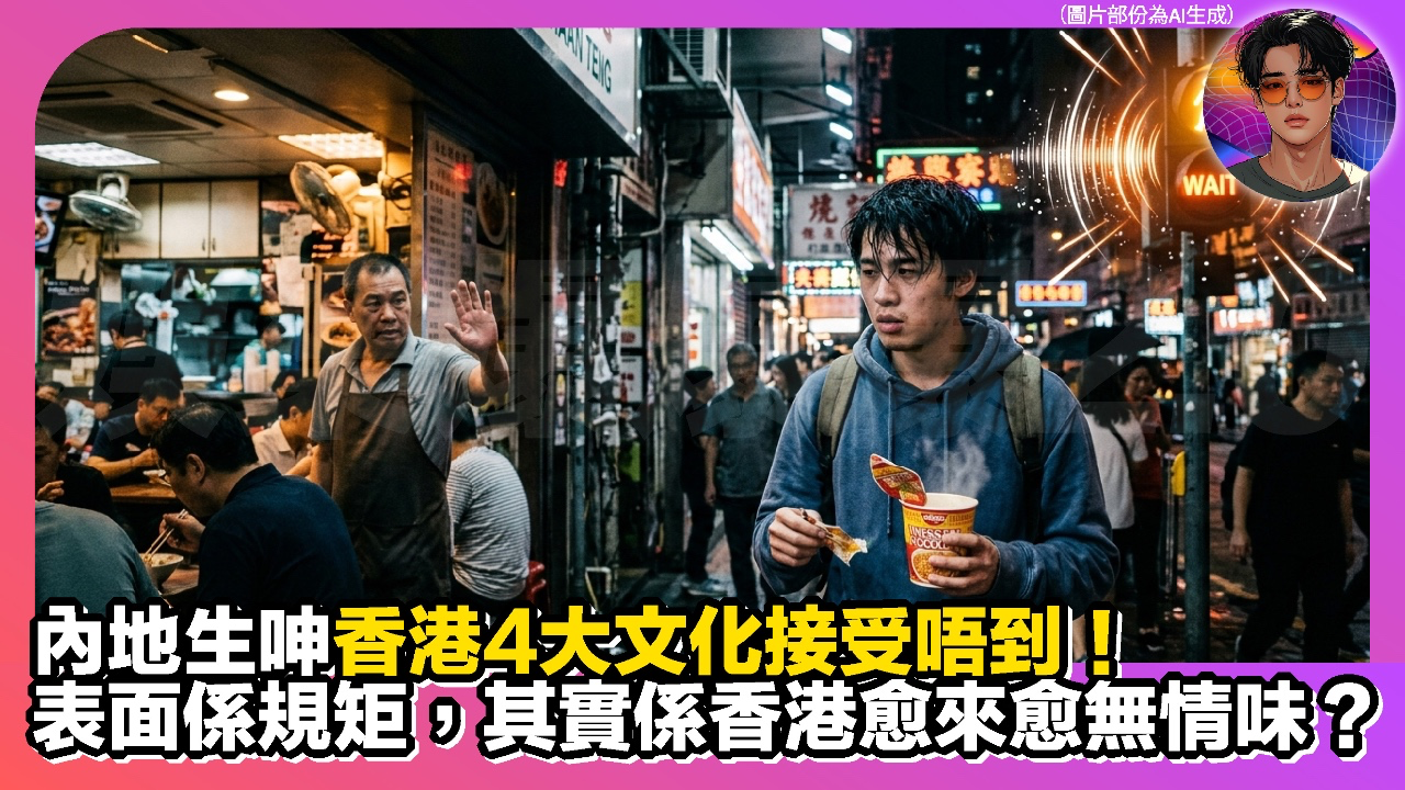內地生呻香港4大文化接受唔到！表面係規矩，其實係香港愈來愈無人情味？