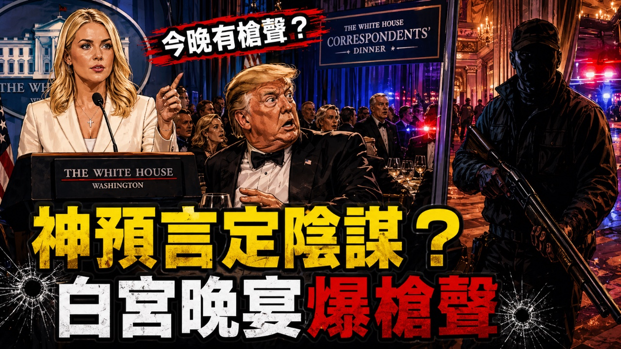 【神預言定陰謀？】新聞秘書事前爆「今晚有槍聲」！白宮晚宴槍擊案背後水有幾深？