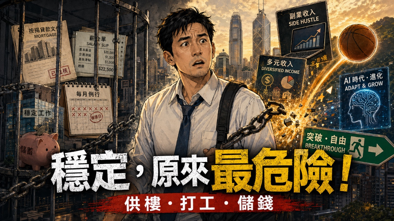 供樓、打工、儲錢…香港人最引以為傲嘅「穩定」，原來係最大嘅陷阱！