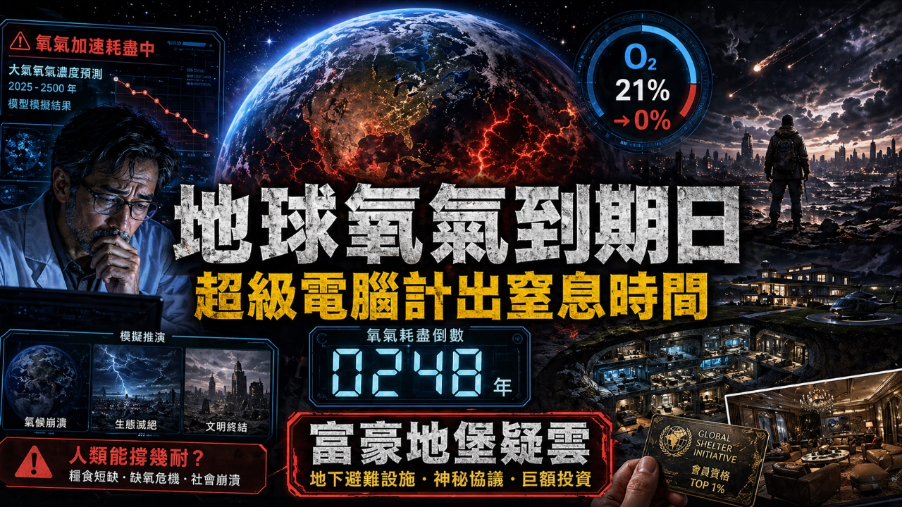 地球氧氣到期日！超級電腦計出地球窒息時間，人類最後下場極度心寒！
