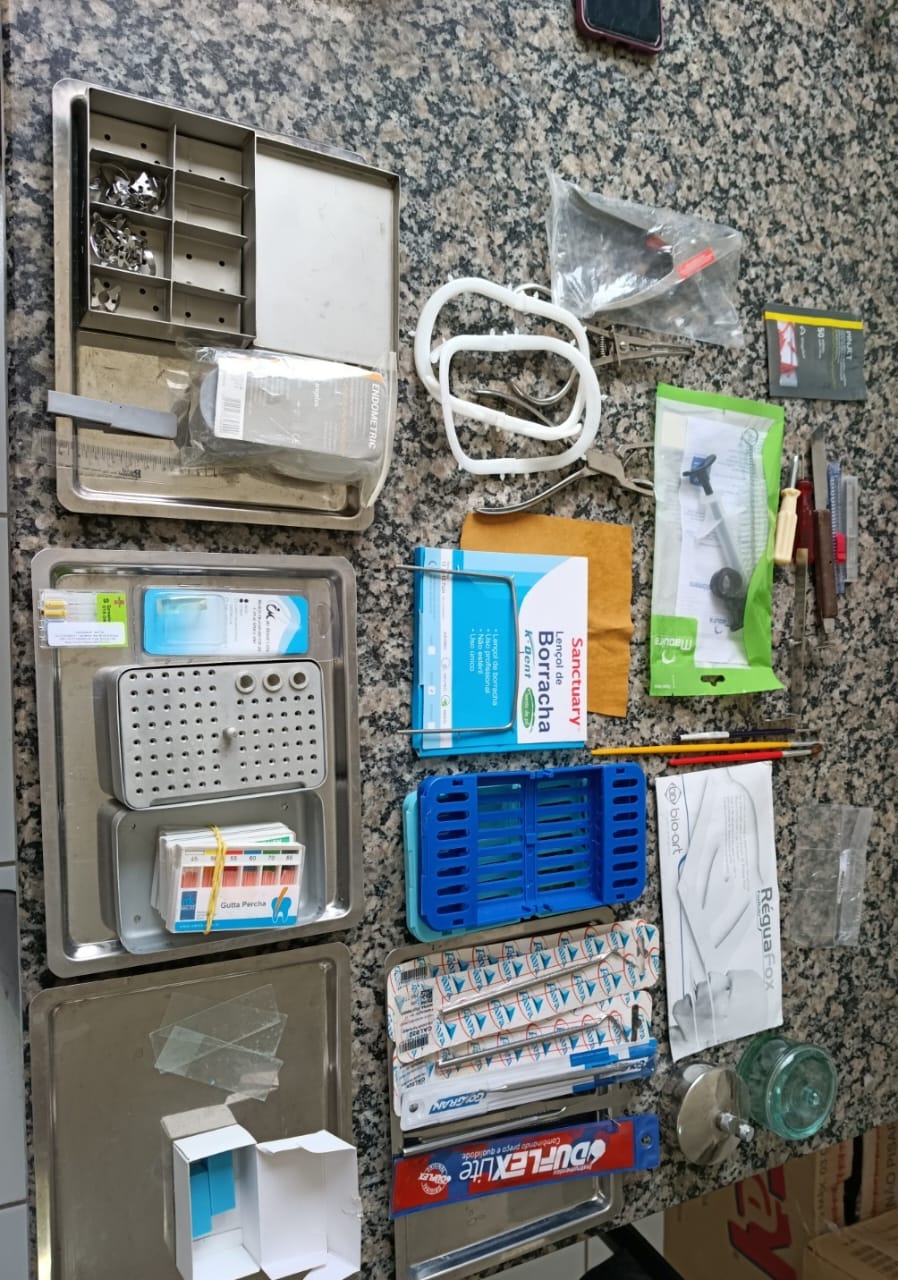 Kit Endodontia + Materiais Odontológicos + Bandejas Inox.