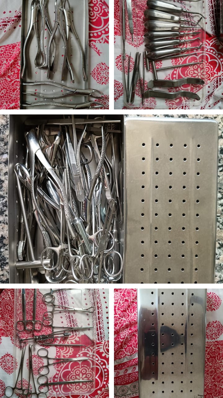 Kit Odontológico Completo – Fórceps, Instrumentais Cirúrgicos + Caixa Inox Fava