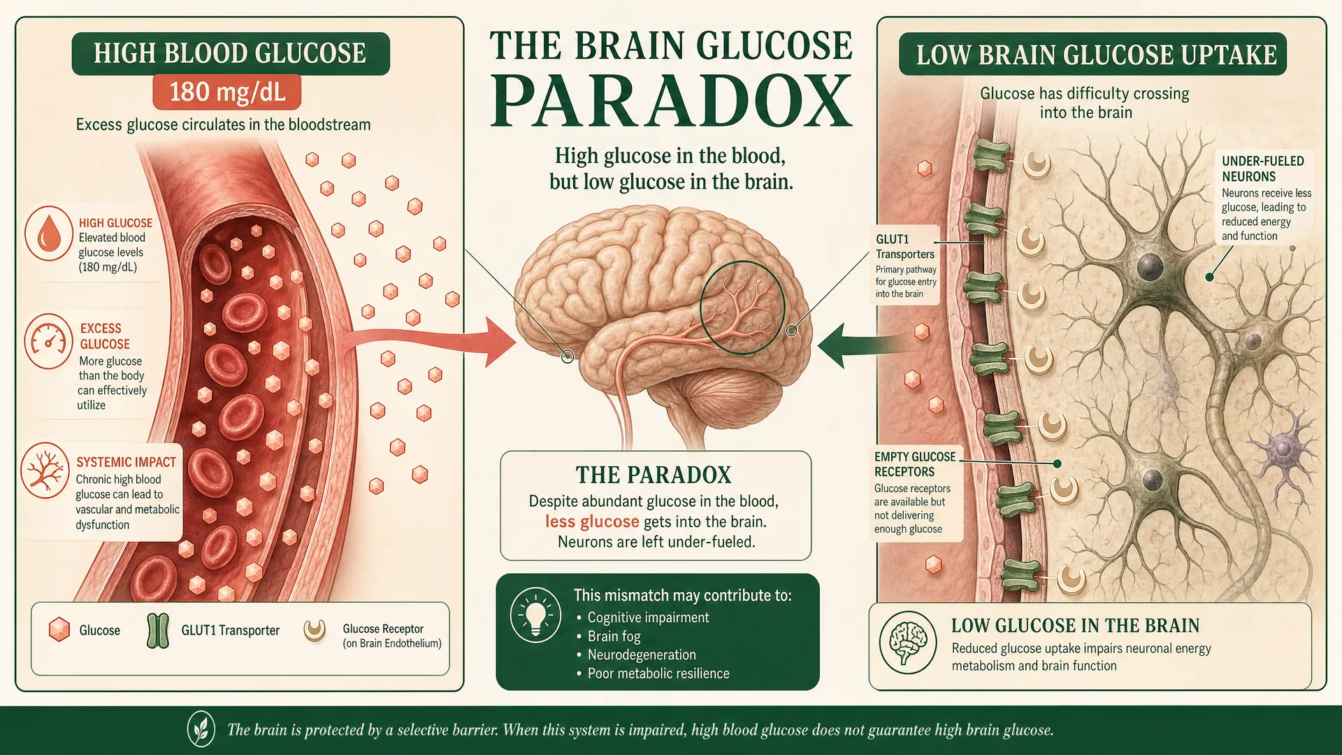 The Starving Brain Paradox