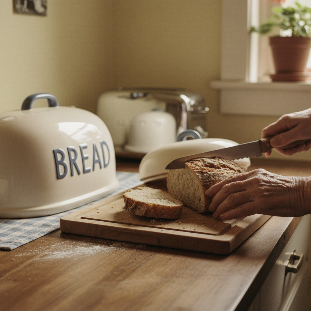 A closer memory of The Bread Box on the Counter