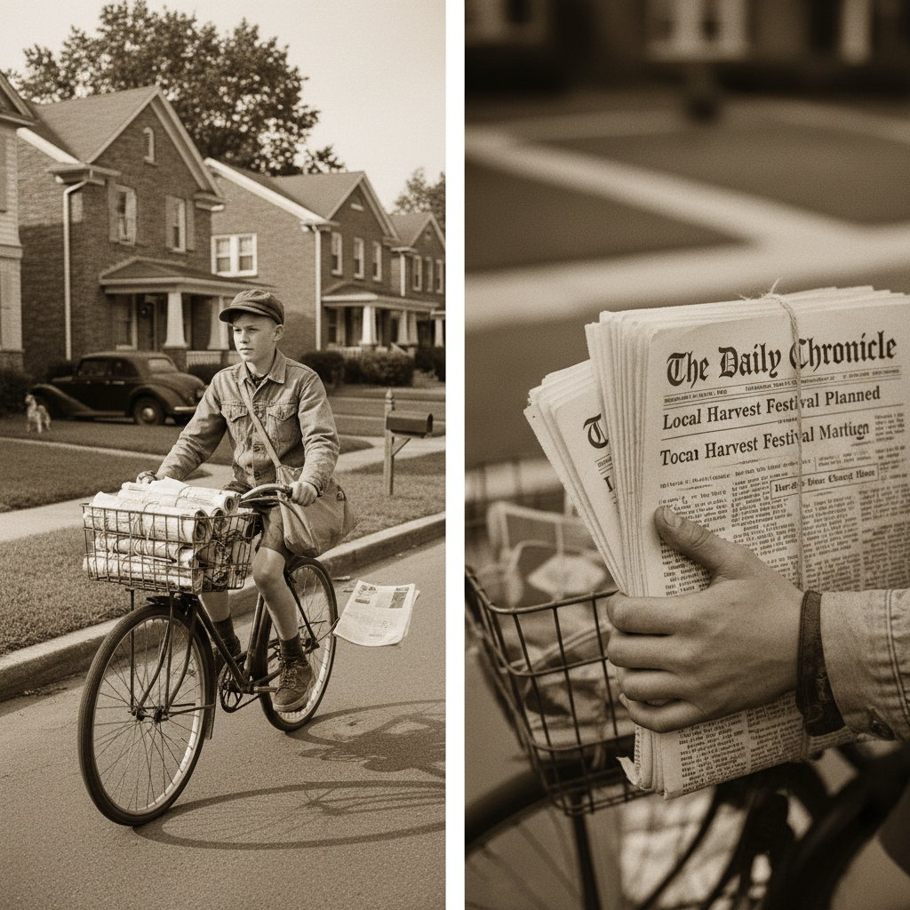 Illustration for The Paperboy’s Bicycle Route