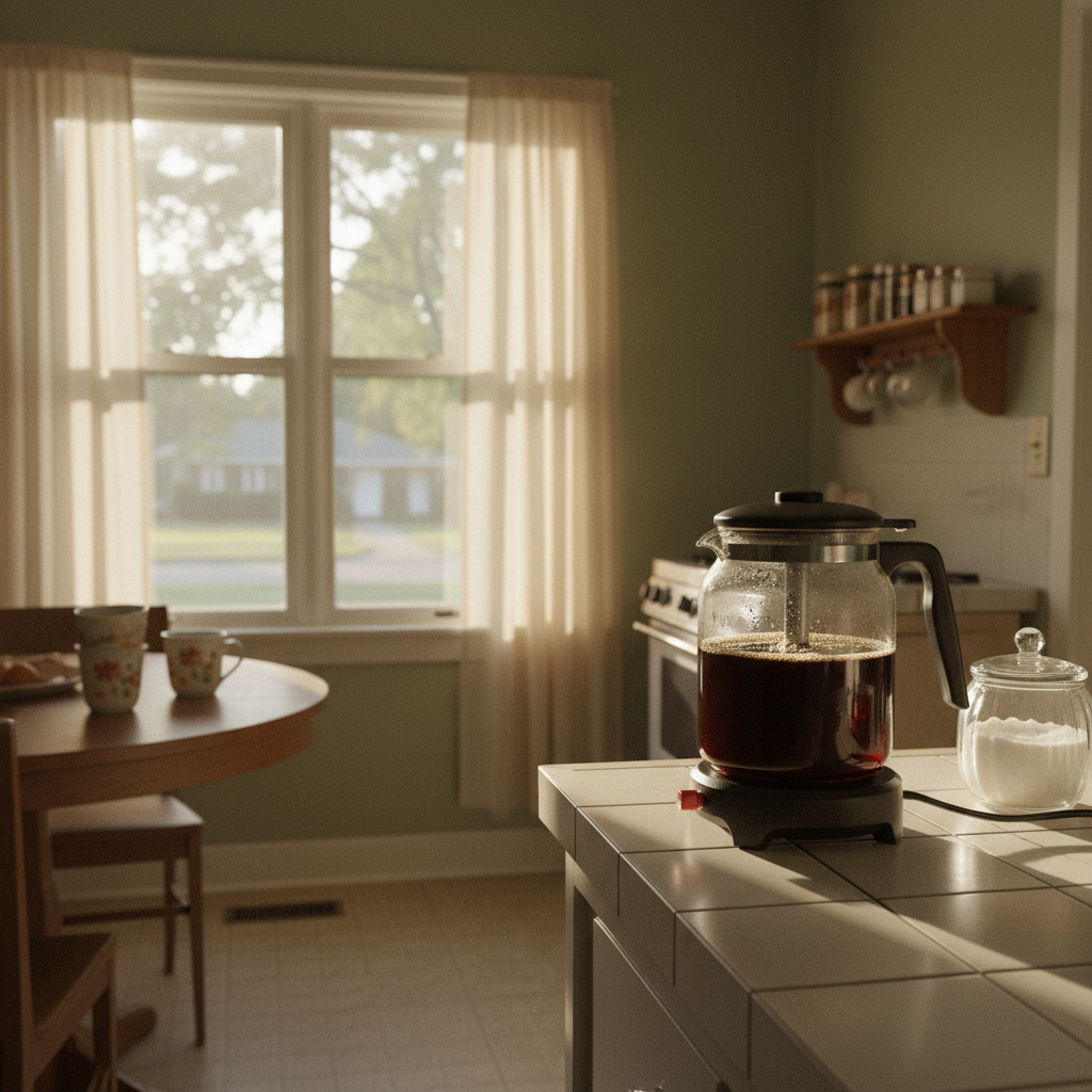 The Percolator Coffee Pot — a remembered scene