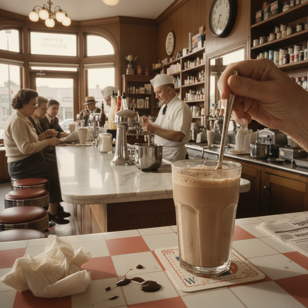 A closer memory of The Corner Drugstore Soda Fountain
