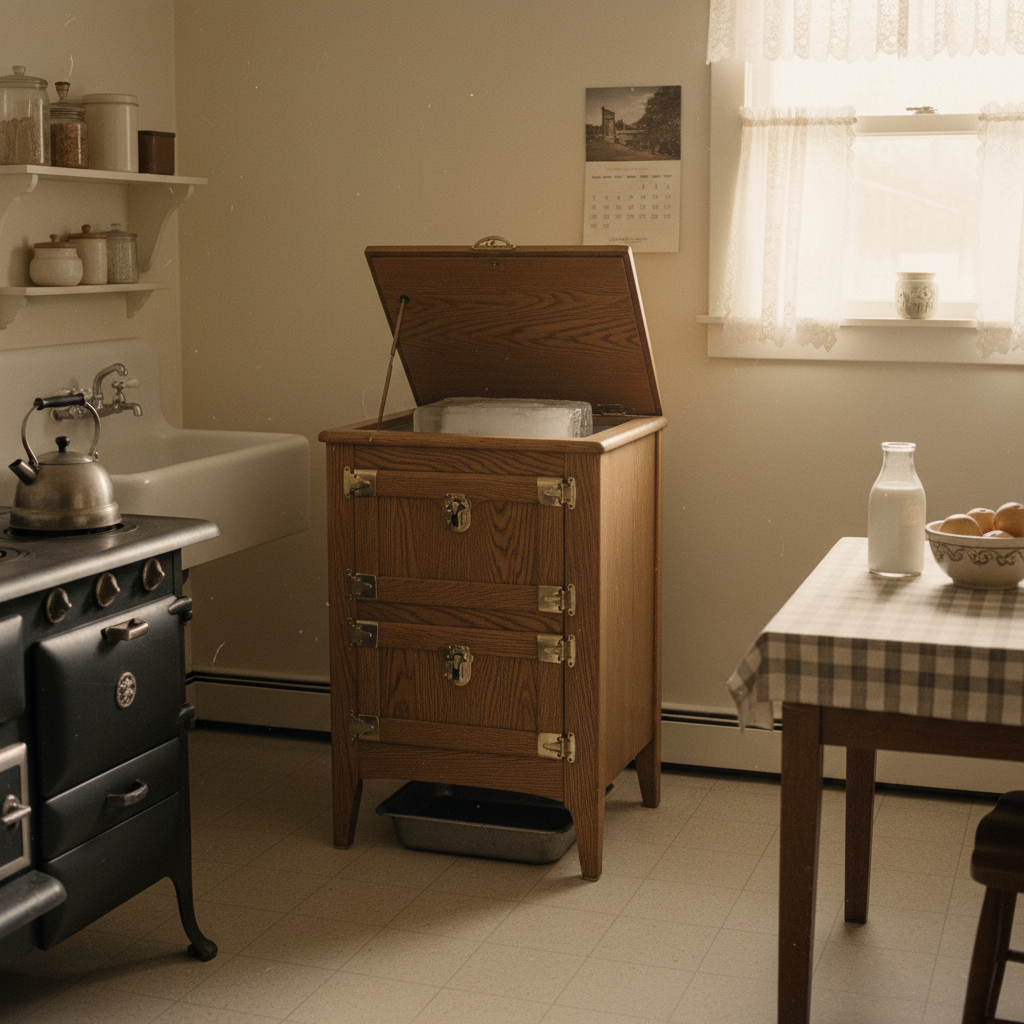 The Ice Box Before Refrigerators — a remembered scene