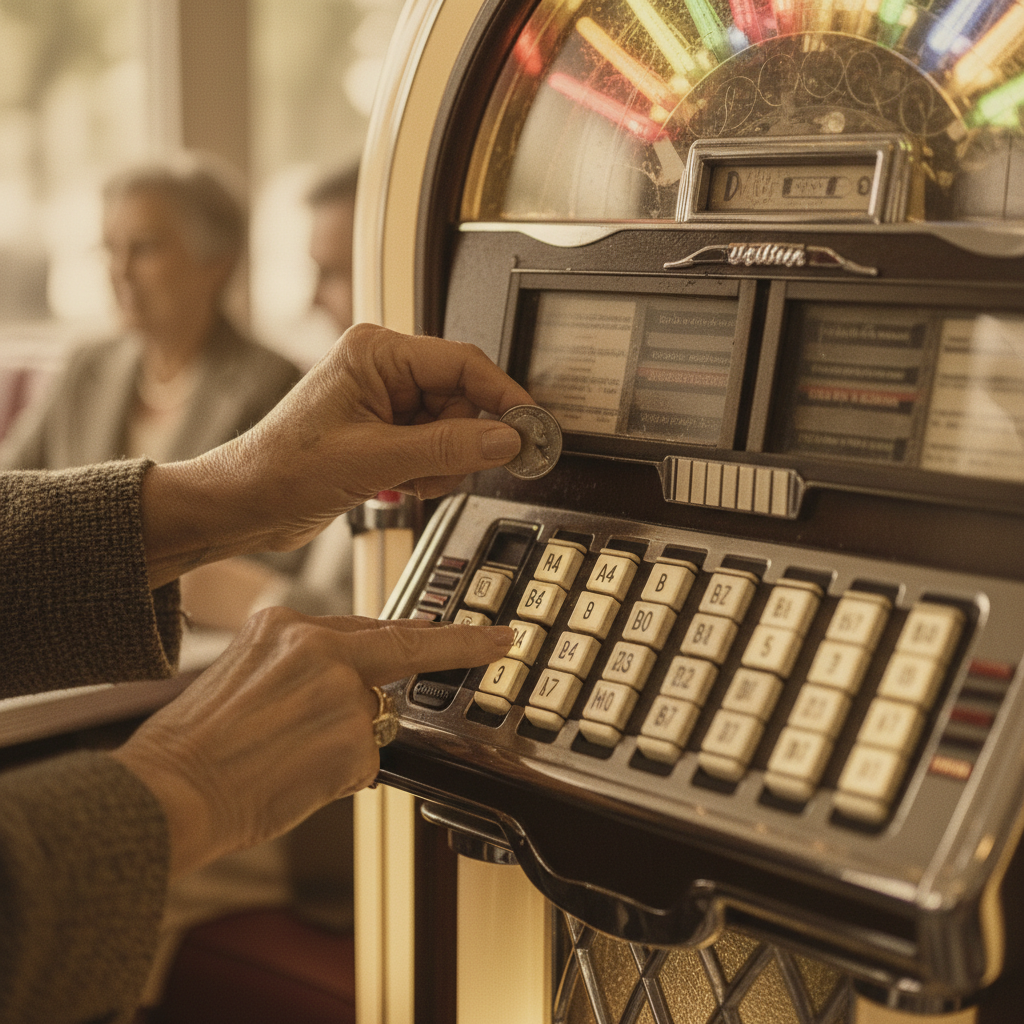 Illustration for Choosing One Song at the Diner Jukebox