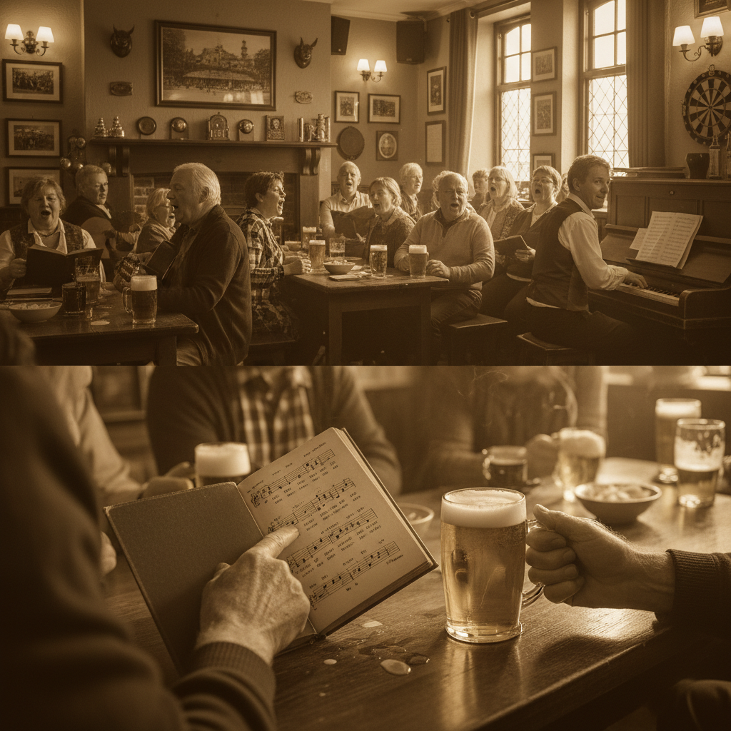 A closer memory of The Pub Sing-Along on a Friday Night