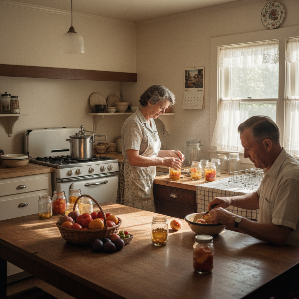 The Canning Season in Late Summer — a remembered scene