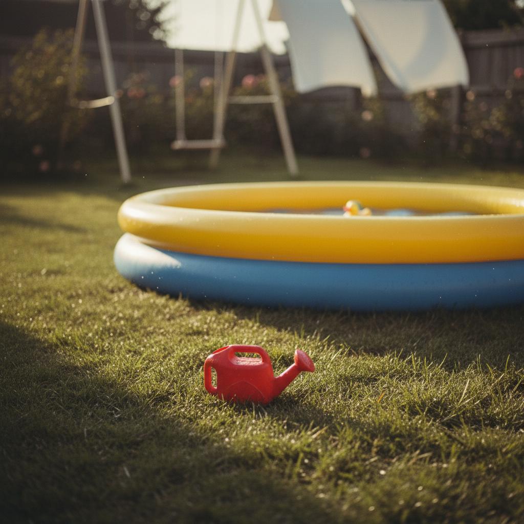 A closer memory of The Paddling Pool in the Back Garden