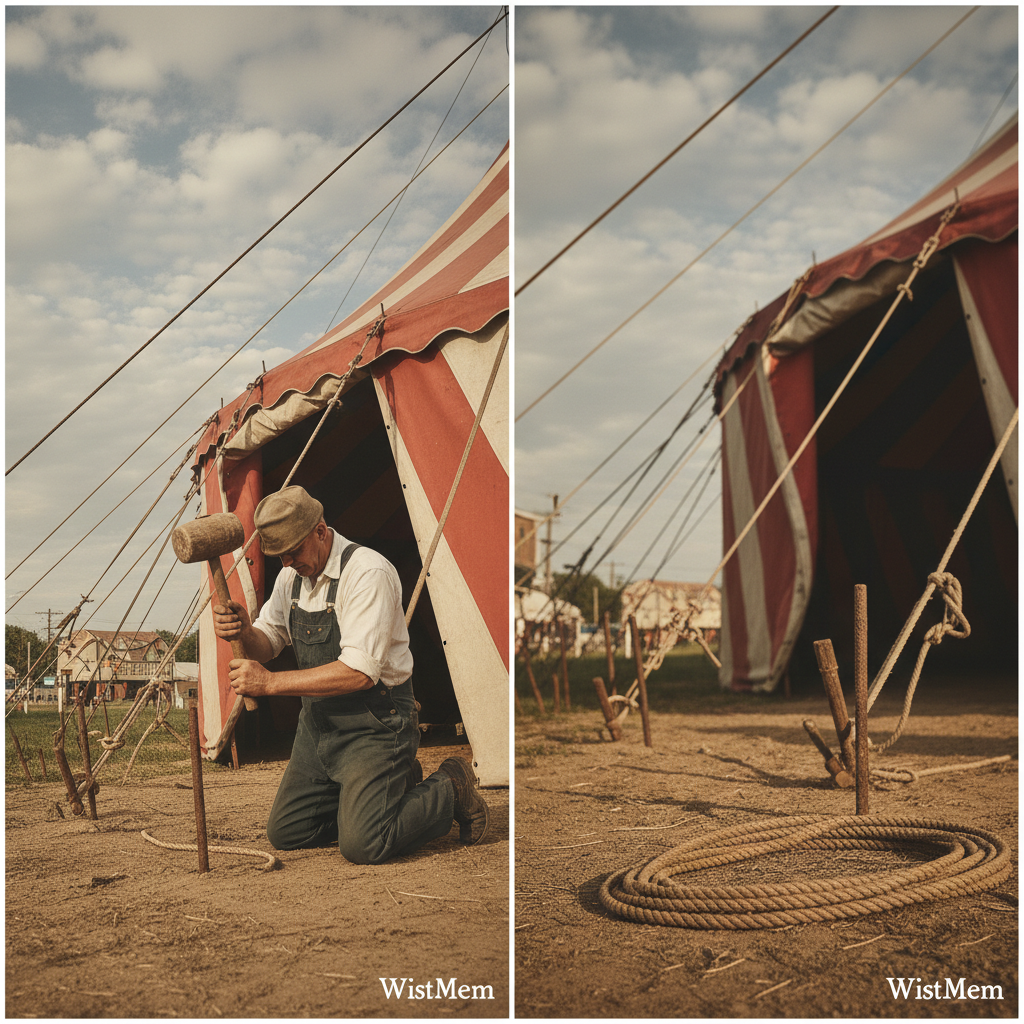 A closer memory of The Travelling Circus Coming to Town