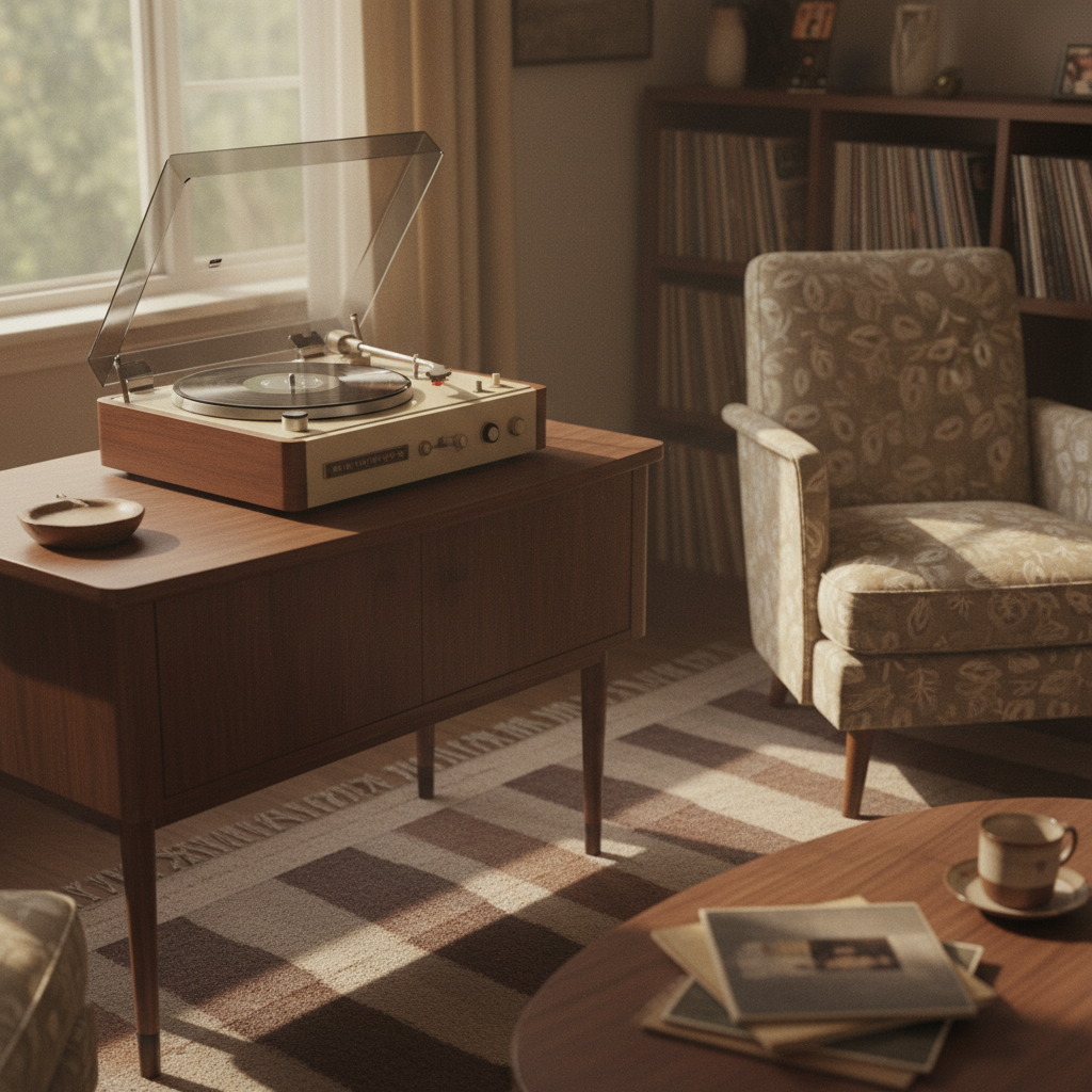 The Vinyl Record Player — a remembered scene