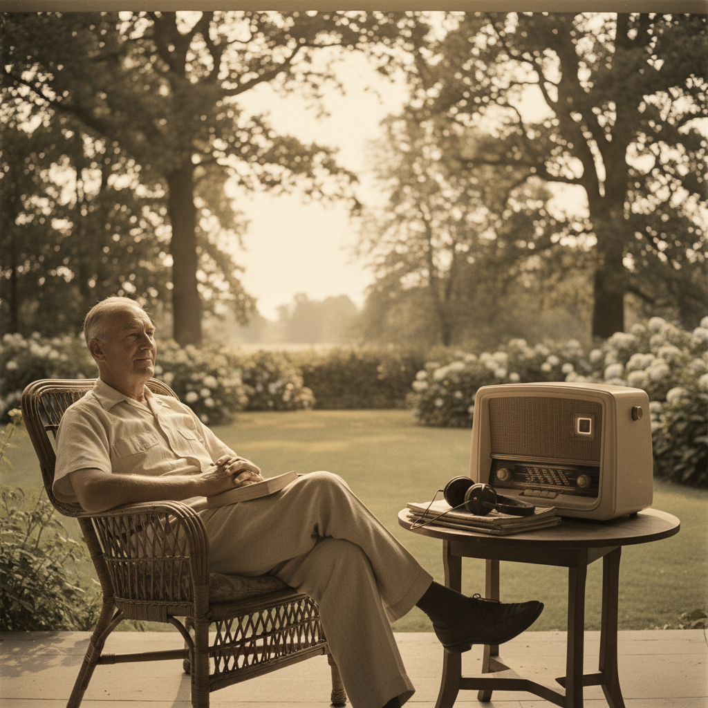 The Cricket on the Radio All Summer Long — a remembered scene