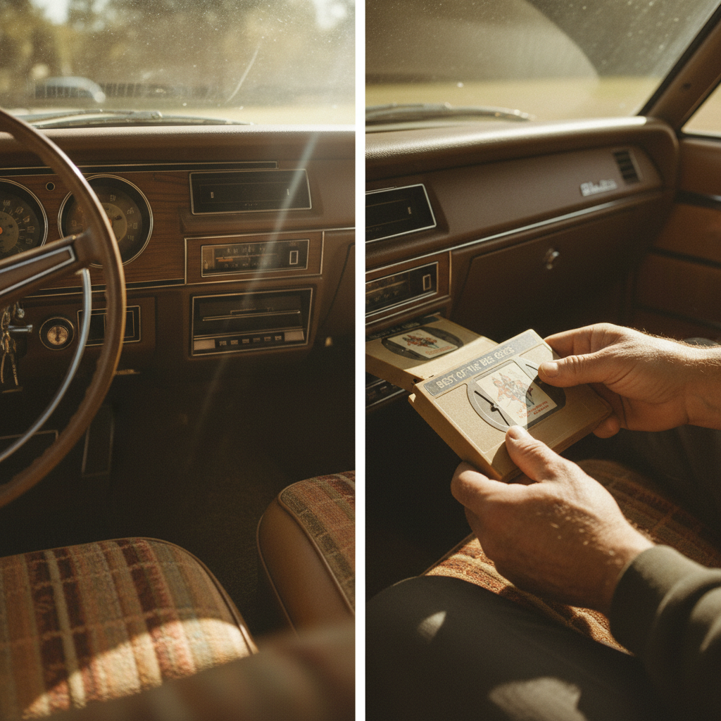 Illustration for The 8-Track Tape Player in the Car