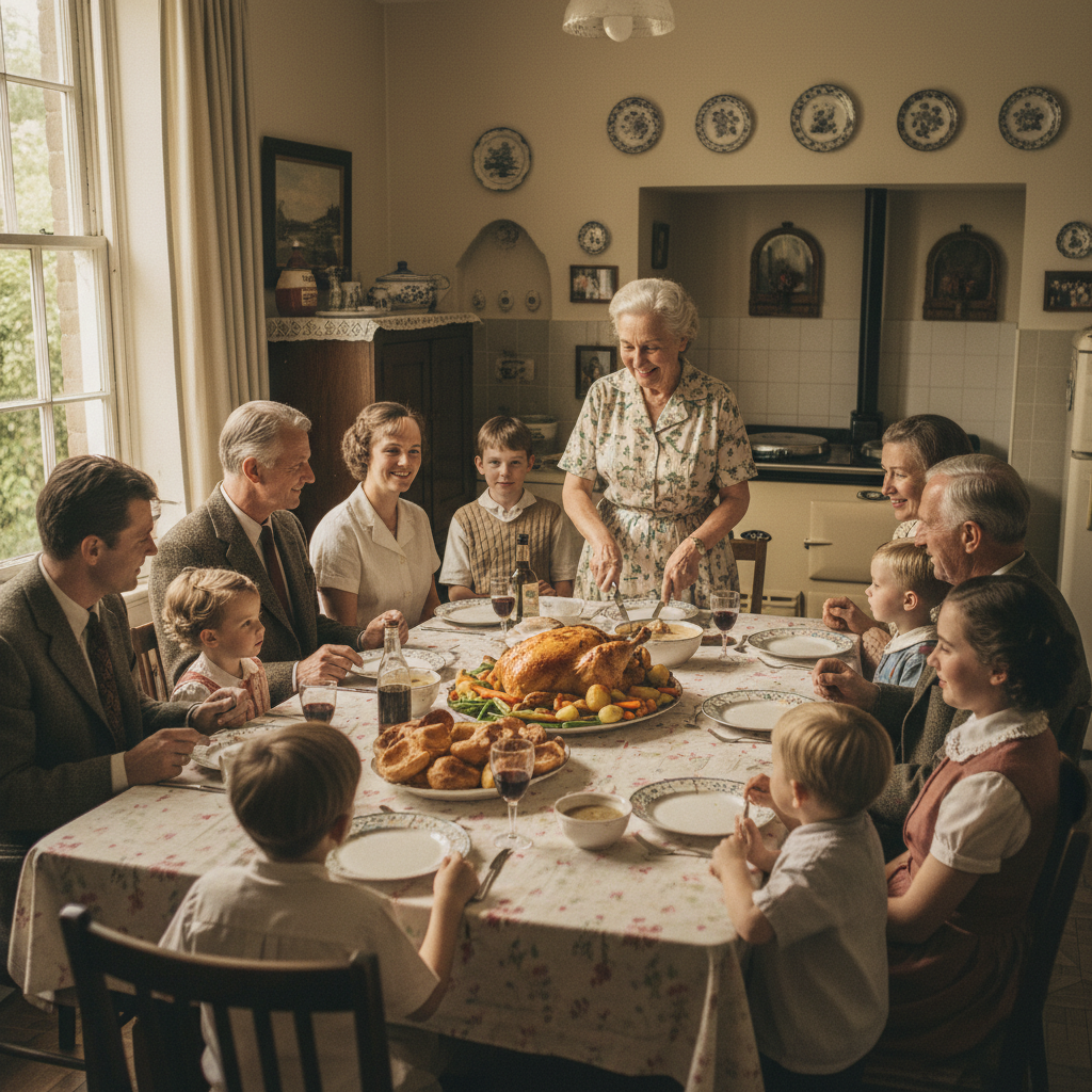 The Sunday Roast and the Whole Family — a remembered scene