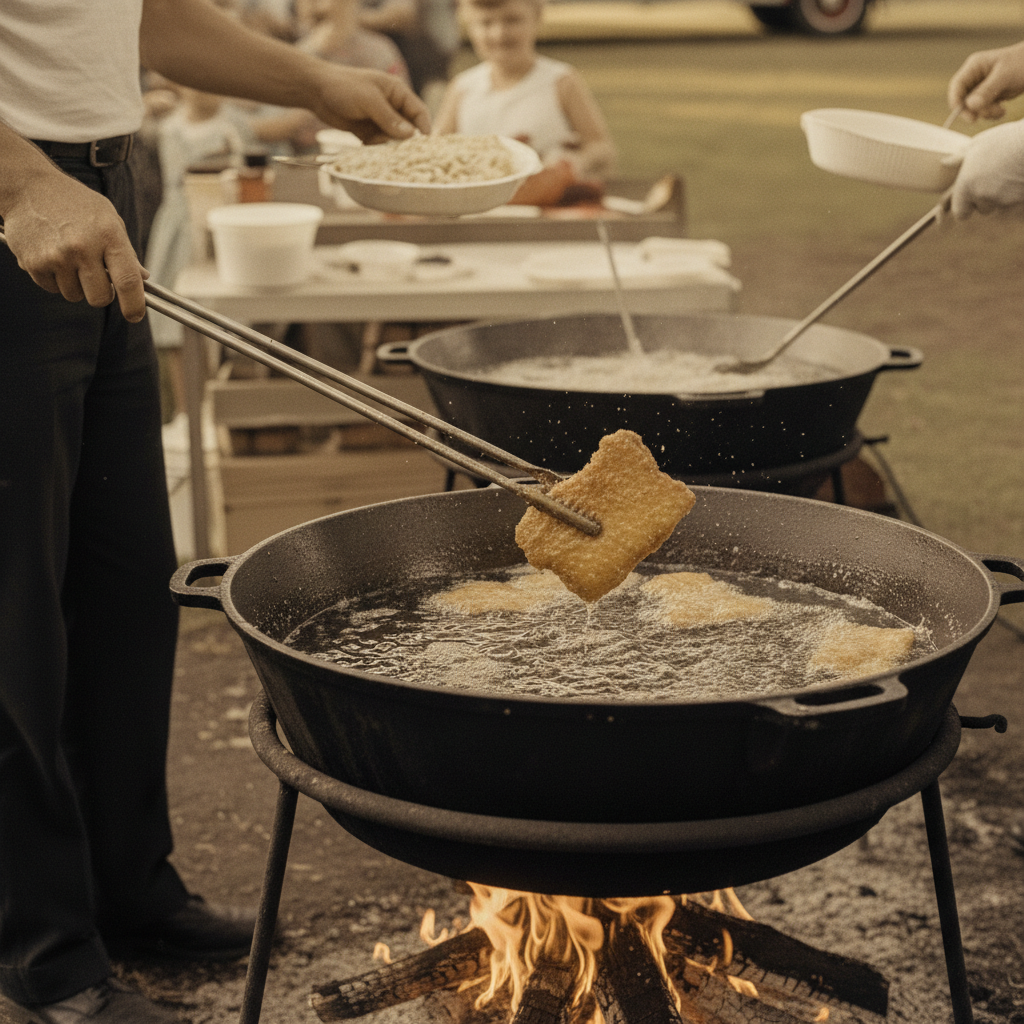 Illustration for The Volunteer Fire Department Fish Fry