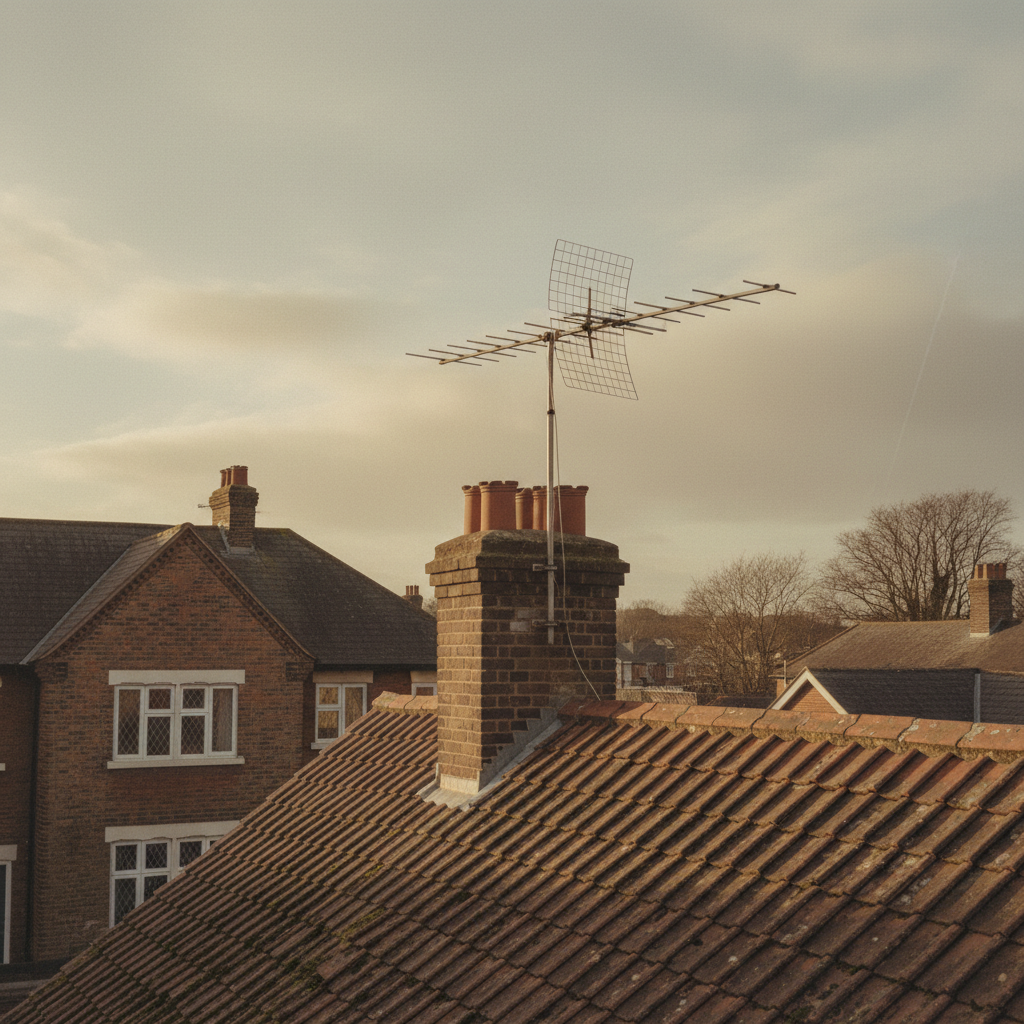 The TV Aerial on the Roof — a remembered scene