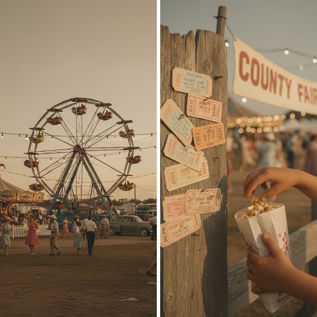 A closer memory of The County Fair and Ferris Wheel
