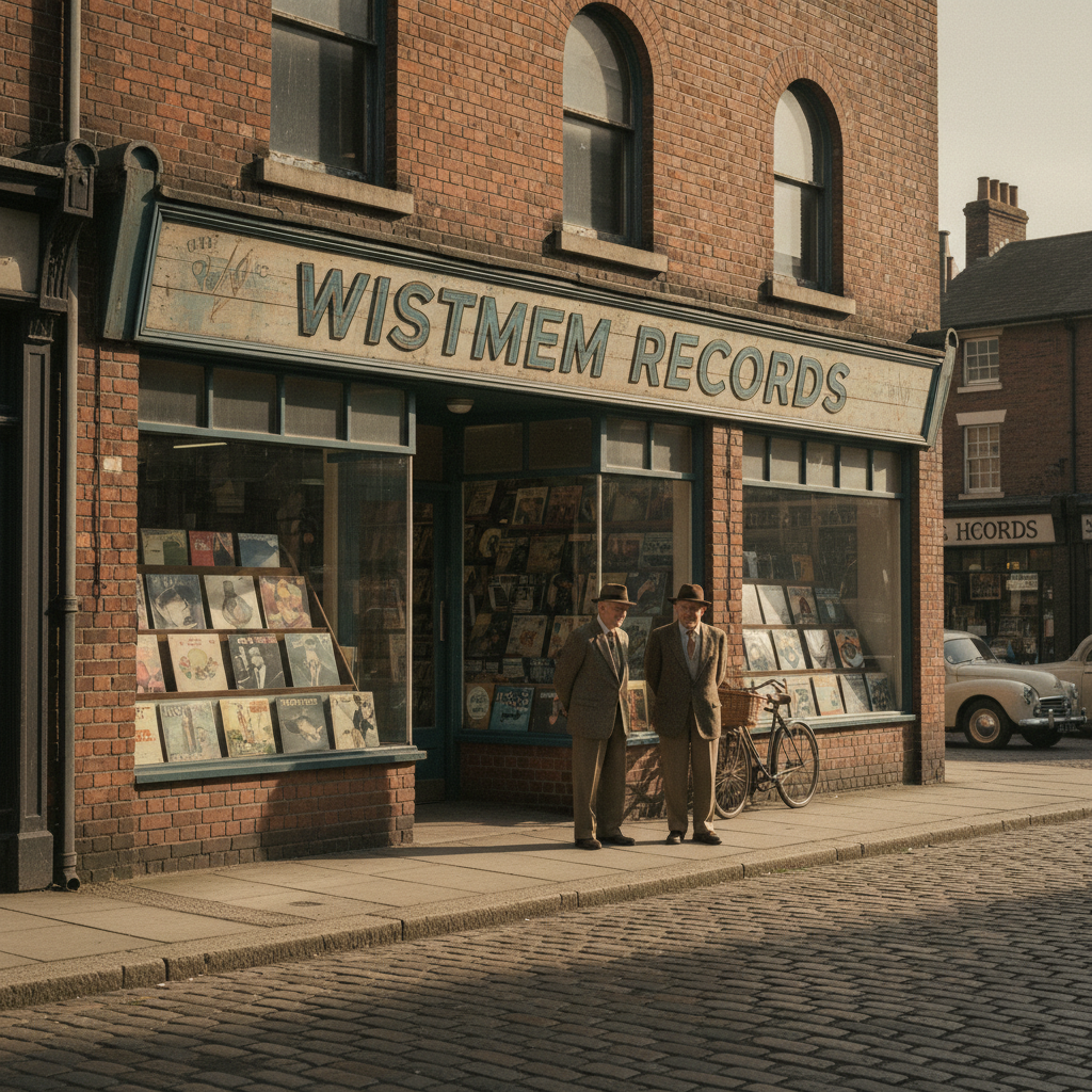The Record Store on the High Street — a remembered scene