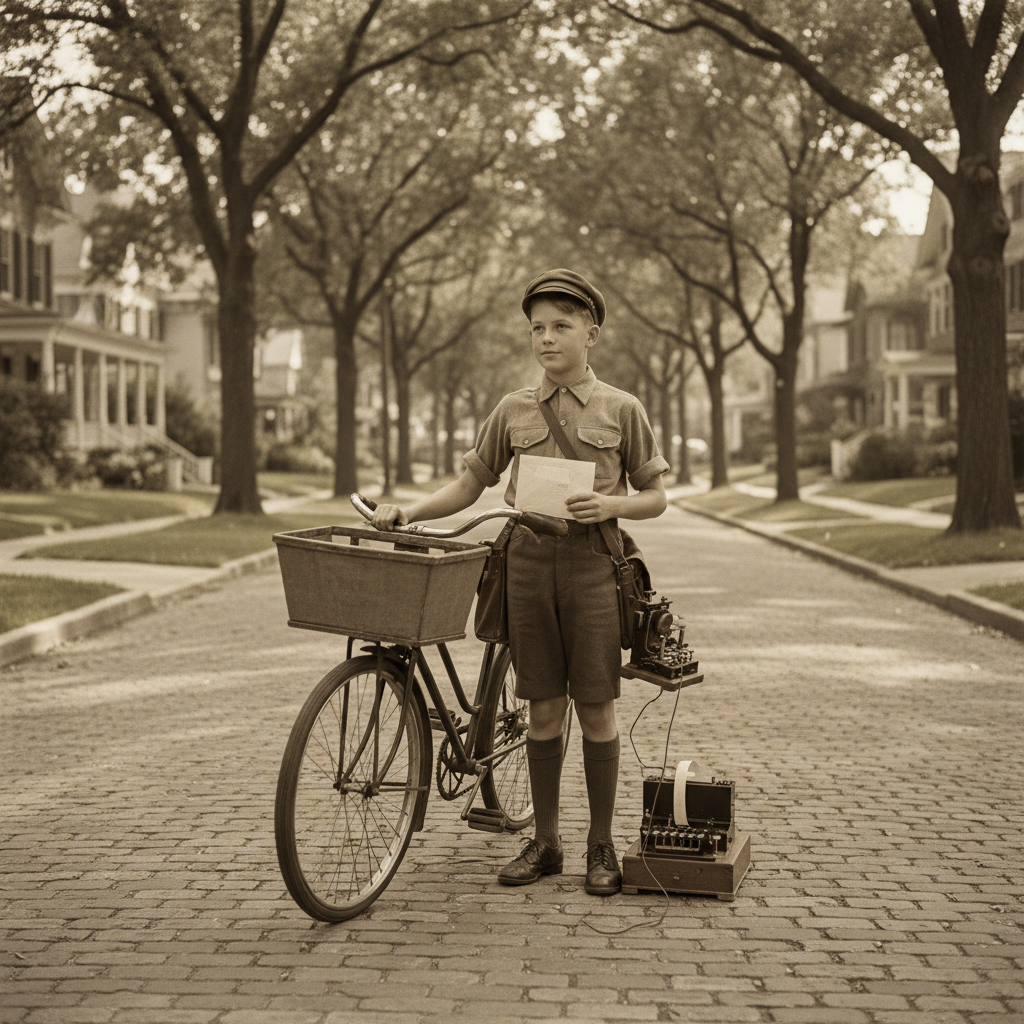 The Telegram Delivery Boy — a remembered scene