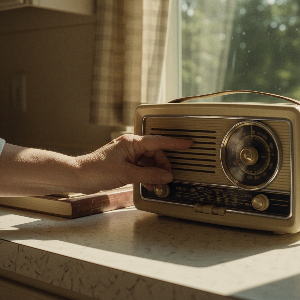 A closer memory of The Transistor Radio on the Kitchen Counter
