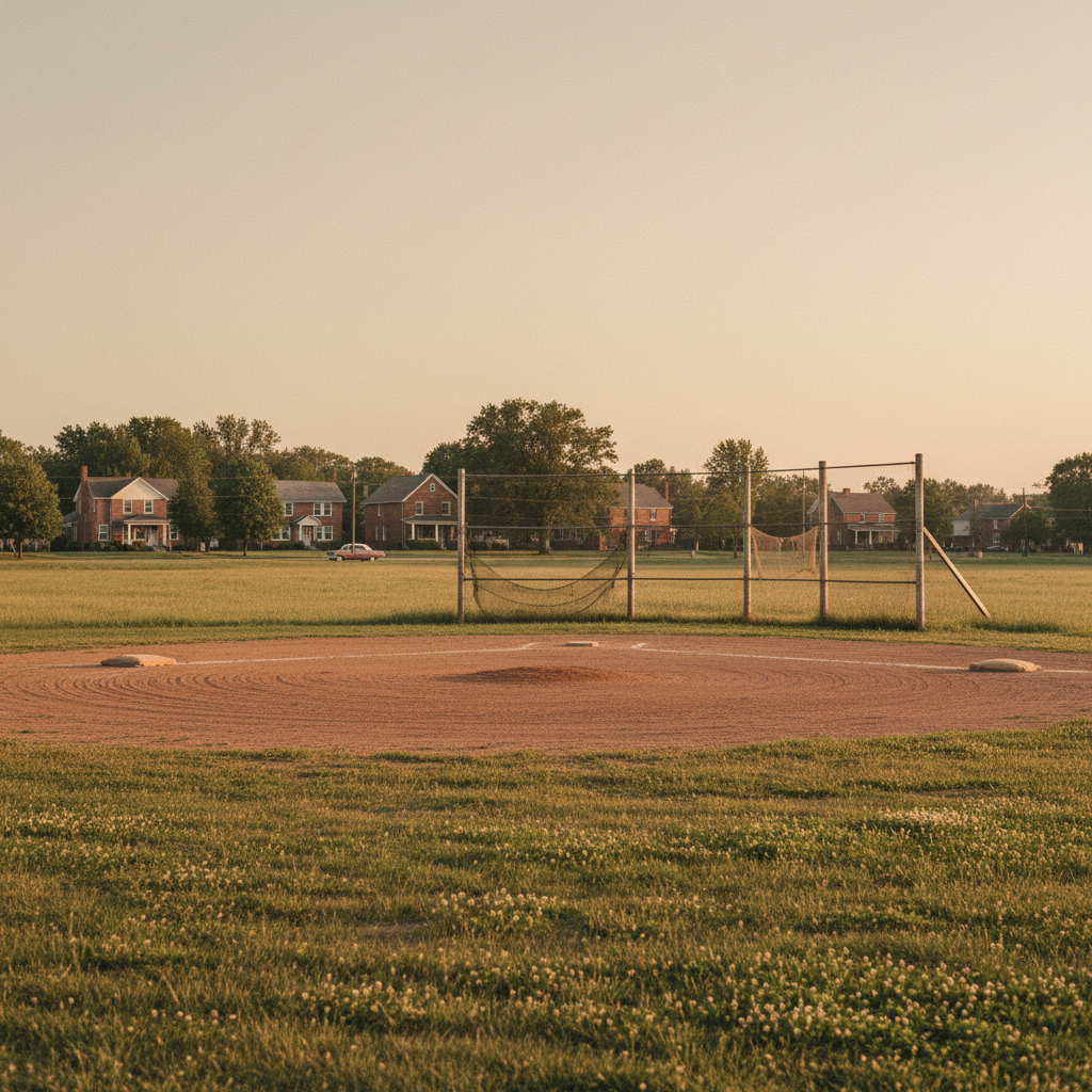 The Neighbourhood Sandlot Baseball Diamond — a remembered scene