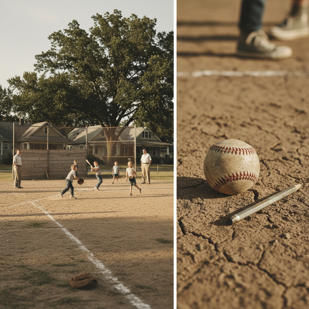 A closer memory of The Neighbourhood Sandlot Baseball Diamond