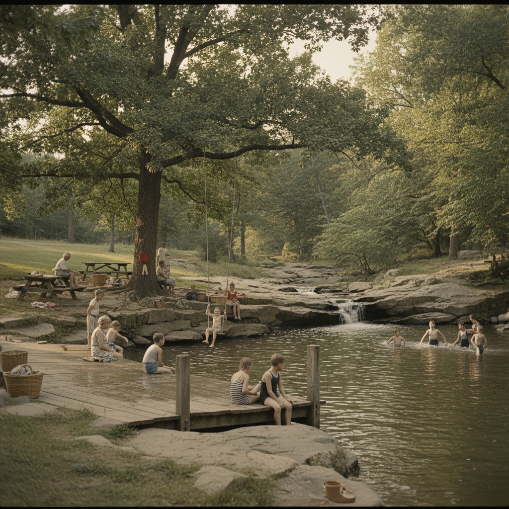 The Neighbourhood Swimming Hole — a remembered scene