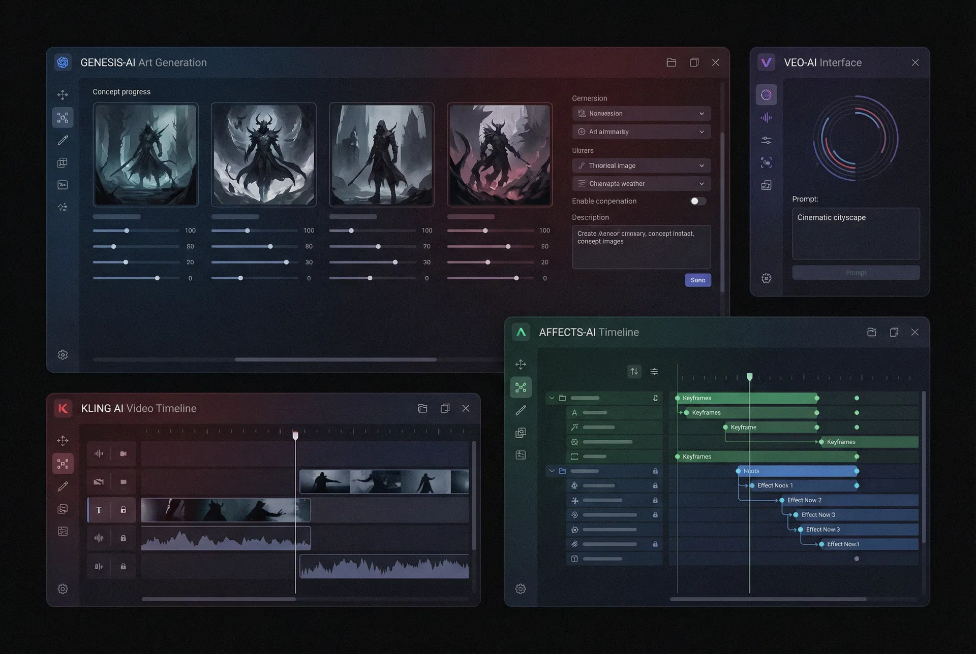 AI filmmaking tools interface