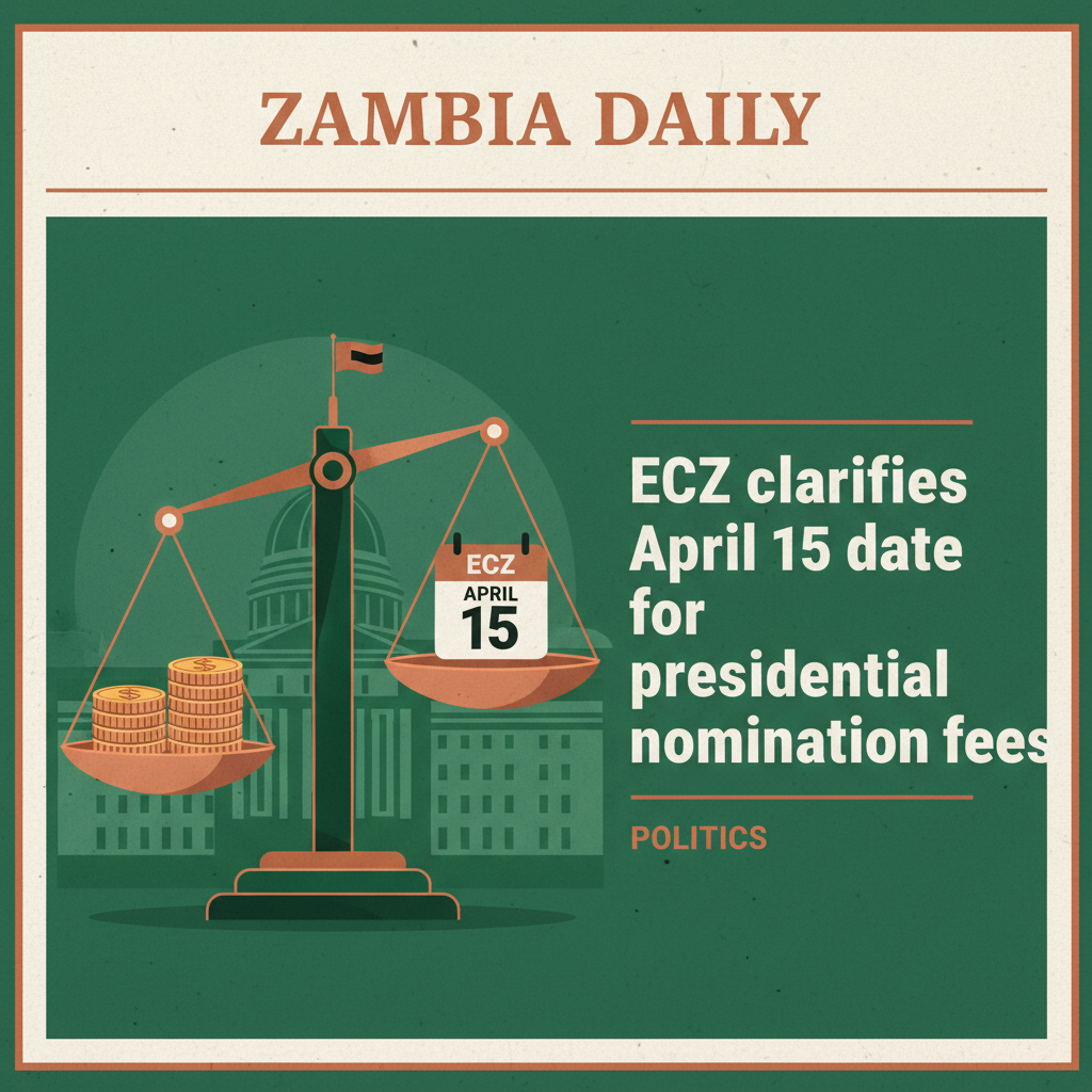 ECZ clarifies April 15 date for presidential nomination fees