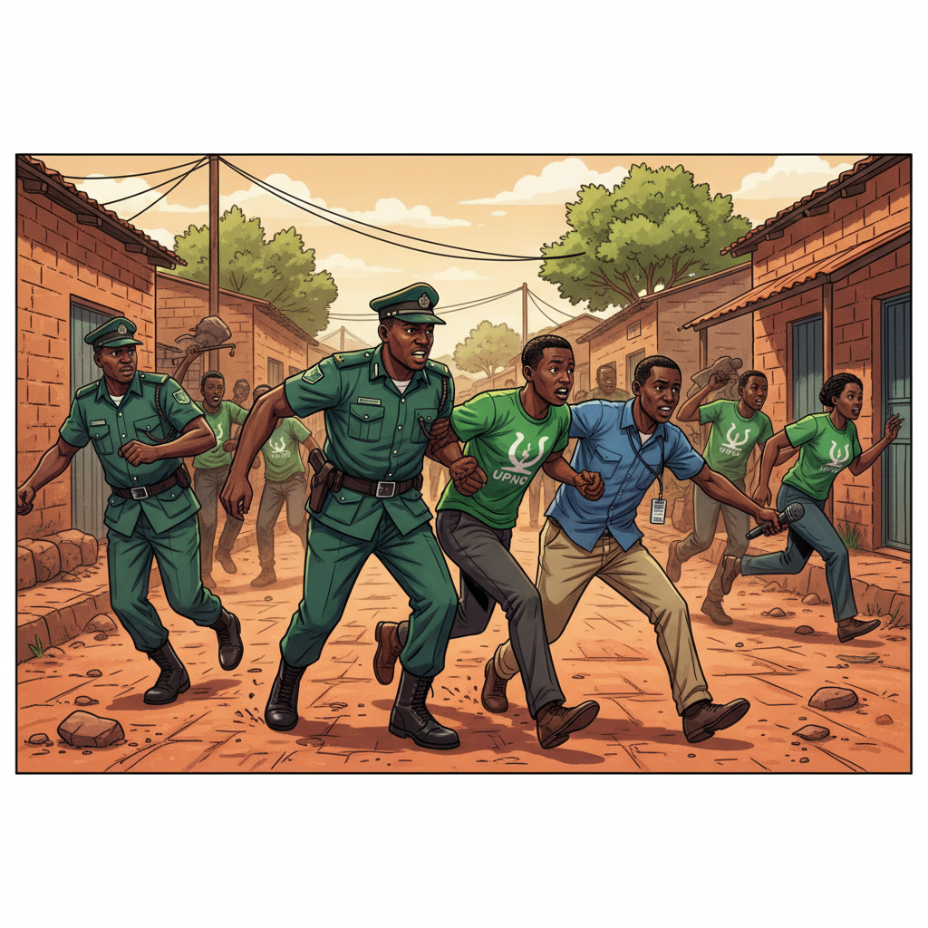 Police pursue UPND cadres who attacked journalist, nab one