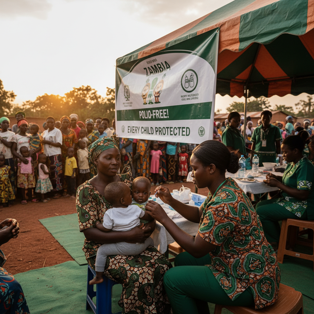 Zambia Launches a Nationwide Polio Vaccination Campaign to Protect Every Child Under Five