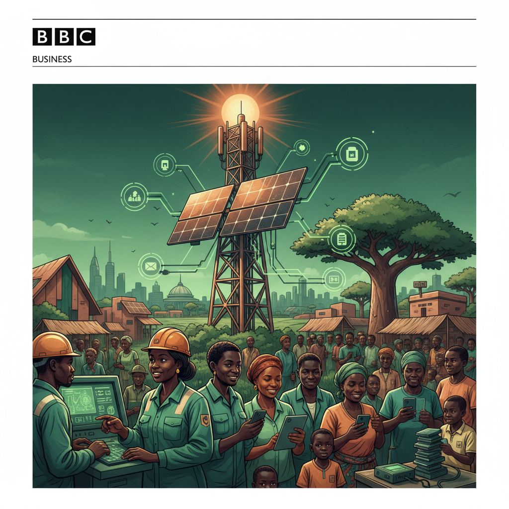 Solar-powered cell towers in Africa curb costs, emissions and outages