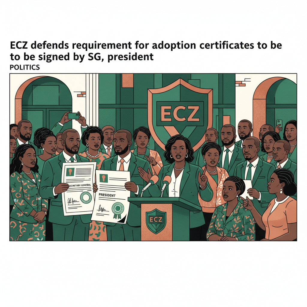 ECZ defends requirement for adoption certificates to be signed by SG, president