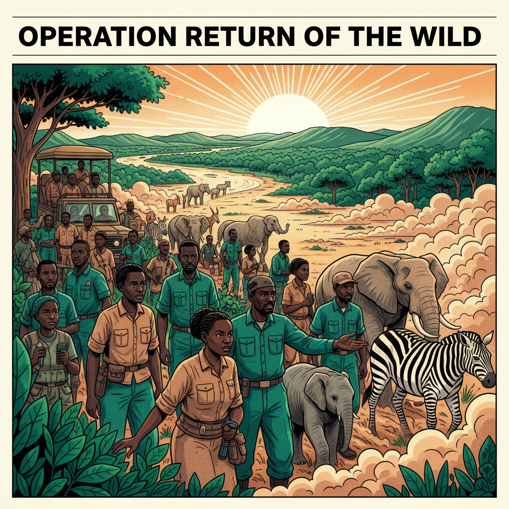 OPERATION RETURN OF THE WILD TO DOCUMENT MAJOR WILDLIFE RESTORATION EFFORT IN ZAMBIA