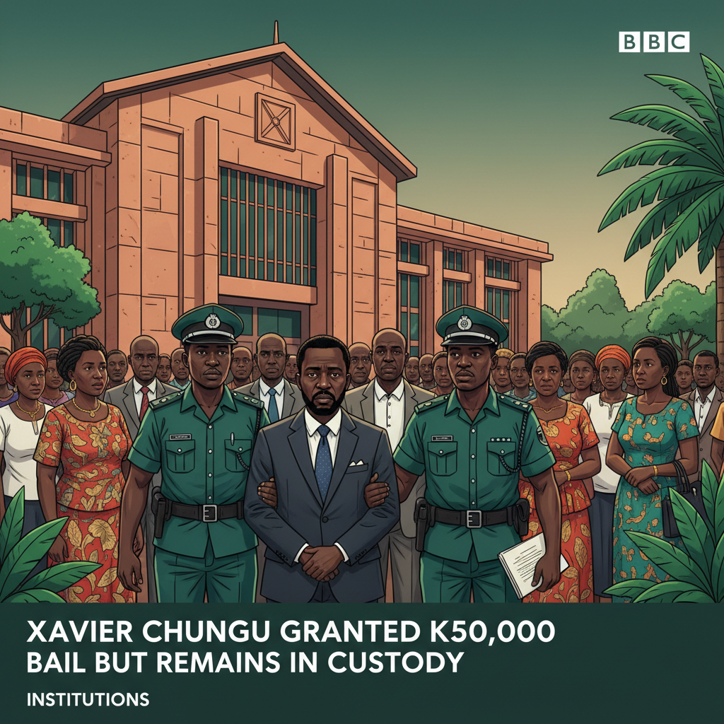 XAVIER CHUNGU GRANTED K50,000 BAIL BUT REMAINS IN CUSTODY
