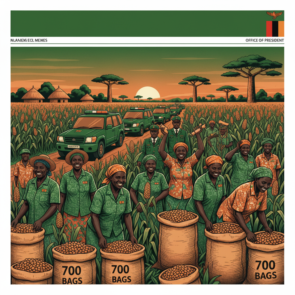 Office of the President to harvest 700 bags of maize