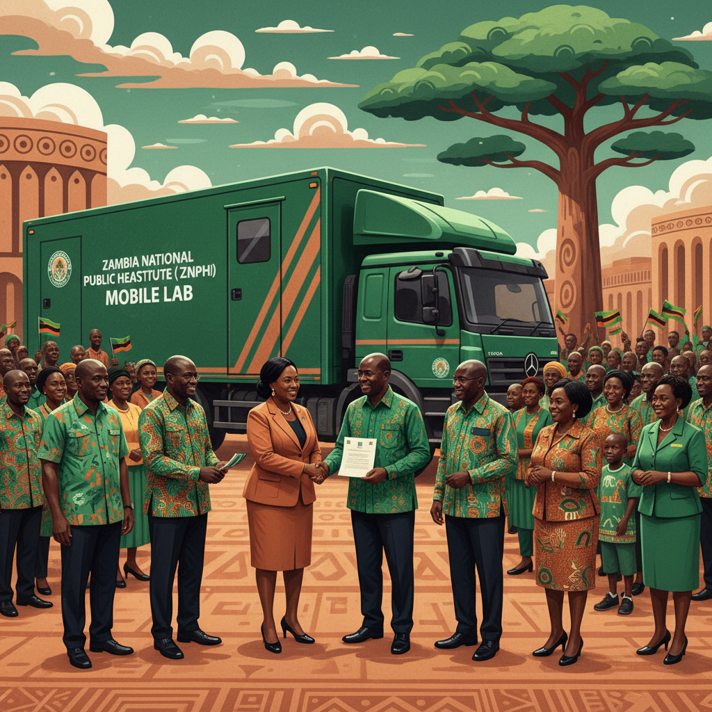 Zambia National Public Health Institute (Znphi) Mobile Infectious Disease Lab Handover