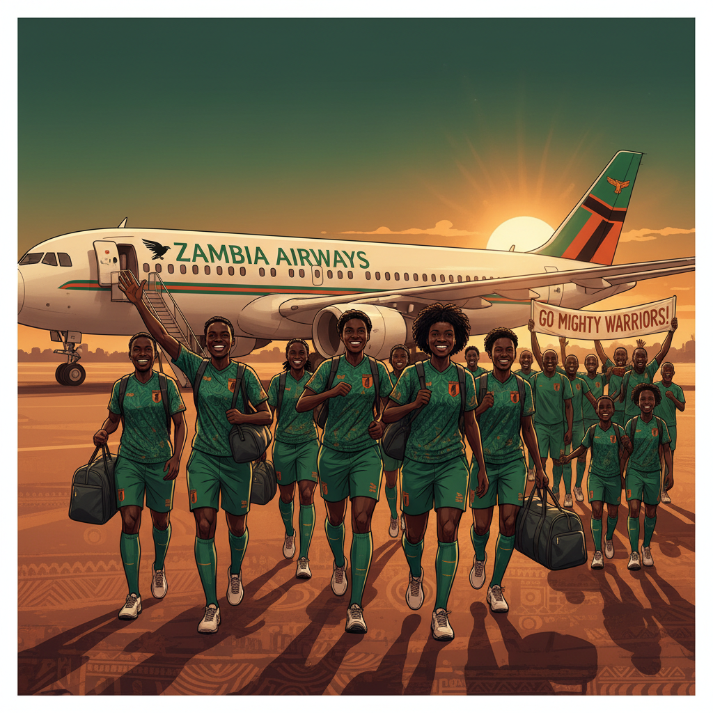 Mighty Warriors Leave for Zambia Confident Ahead of Four Nations Tournament