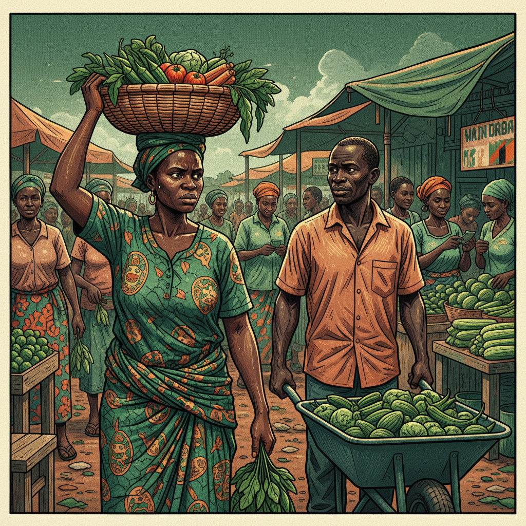 Don’t feel ashamed If you work hard, but your honest sweat can only afford veggies- Laura Miti
