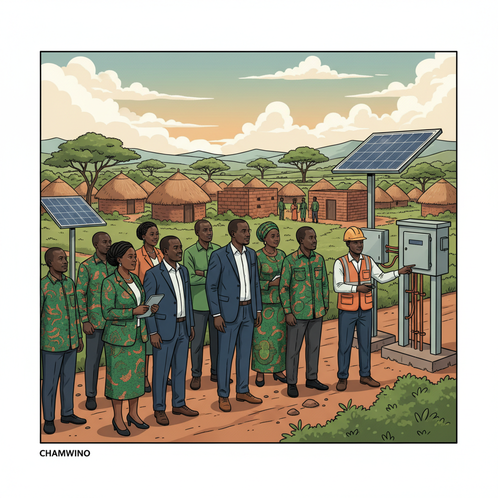 Zambia Rea Team Visits Chamwino to Learn From Tanzania's Rural Electrification Success