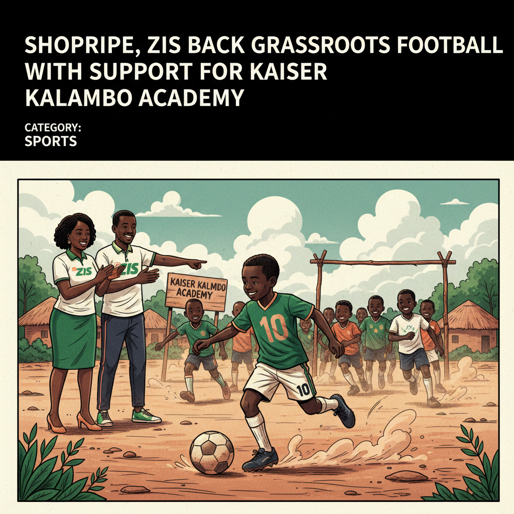 SHOPRITE, ZIS BACK GRASSROOTS FOOTBALL WITH SUPPORT FOR KAISER KALAMBO ACADEMY