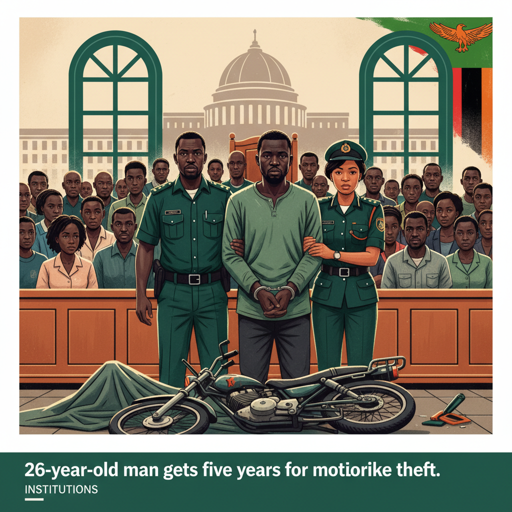 26-year-old man gets five years for motorbike theft