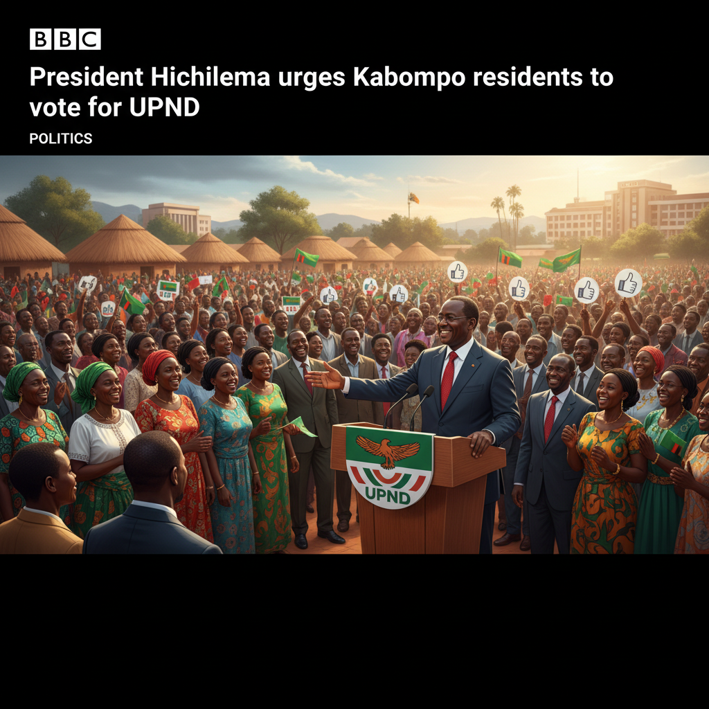 President Hichilema urges Kabompo residents to vote for UPND