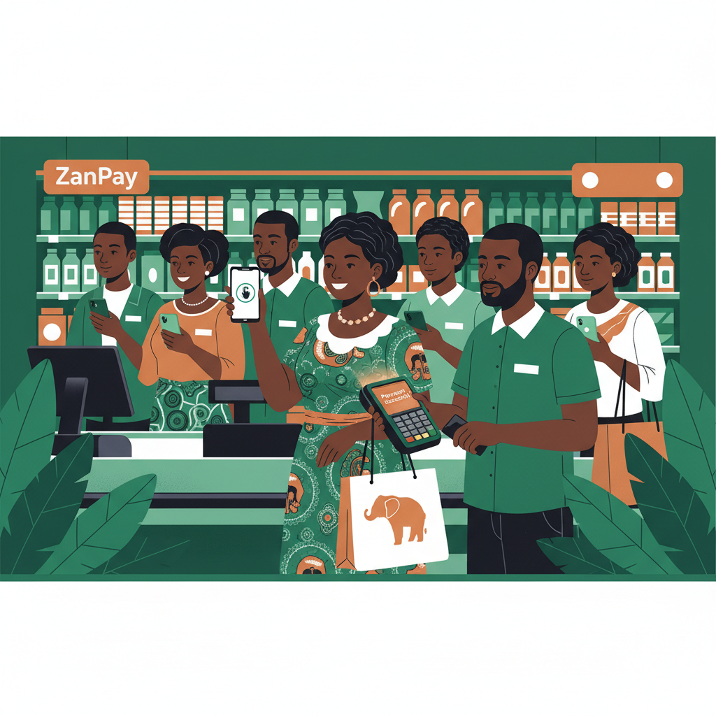 SHOPPERS can now pay with their mobile wallet at Zambia’s largest retailer