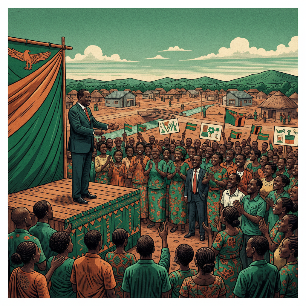 Hichilema Promises More Development in Mwansabombwe