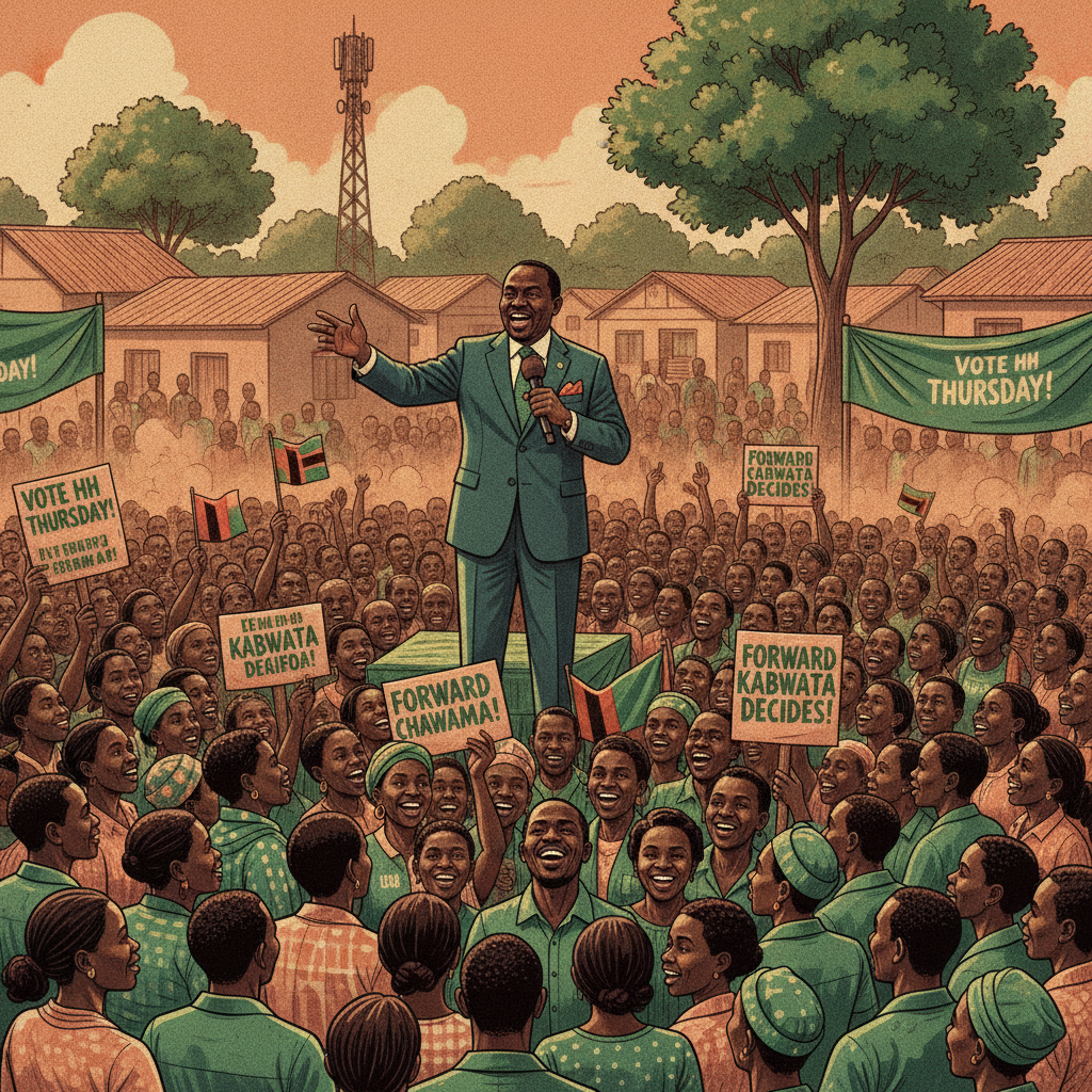 Hichilema campaigns in Chawama, Kabwata, urges vote for Thursday election