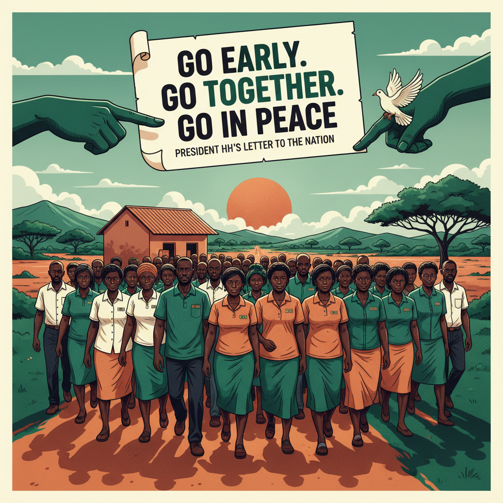 “GO EARLY. GO TOGETHER. GO IN PEACE” – PRESIDENT HH’S LETTER TO THE NATION